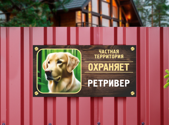 Охраняет дом Ретривер